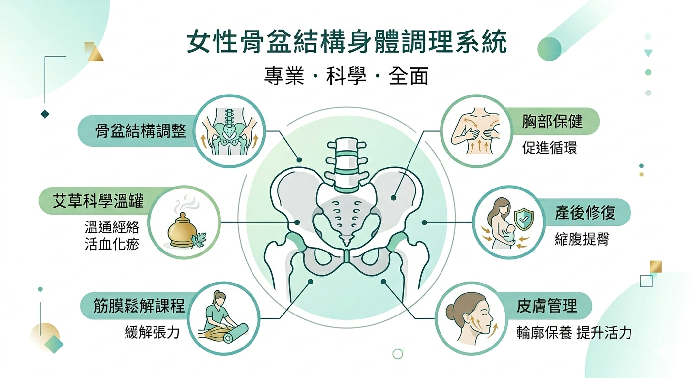 女性骨盆結構身體調理系統